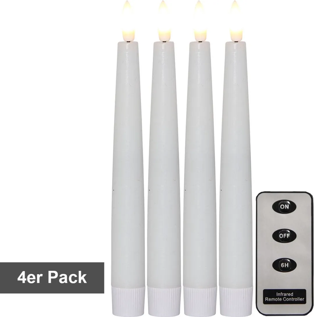 Star Trading Flame Slim LED Kaarsenset 4 Stuks
