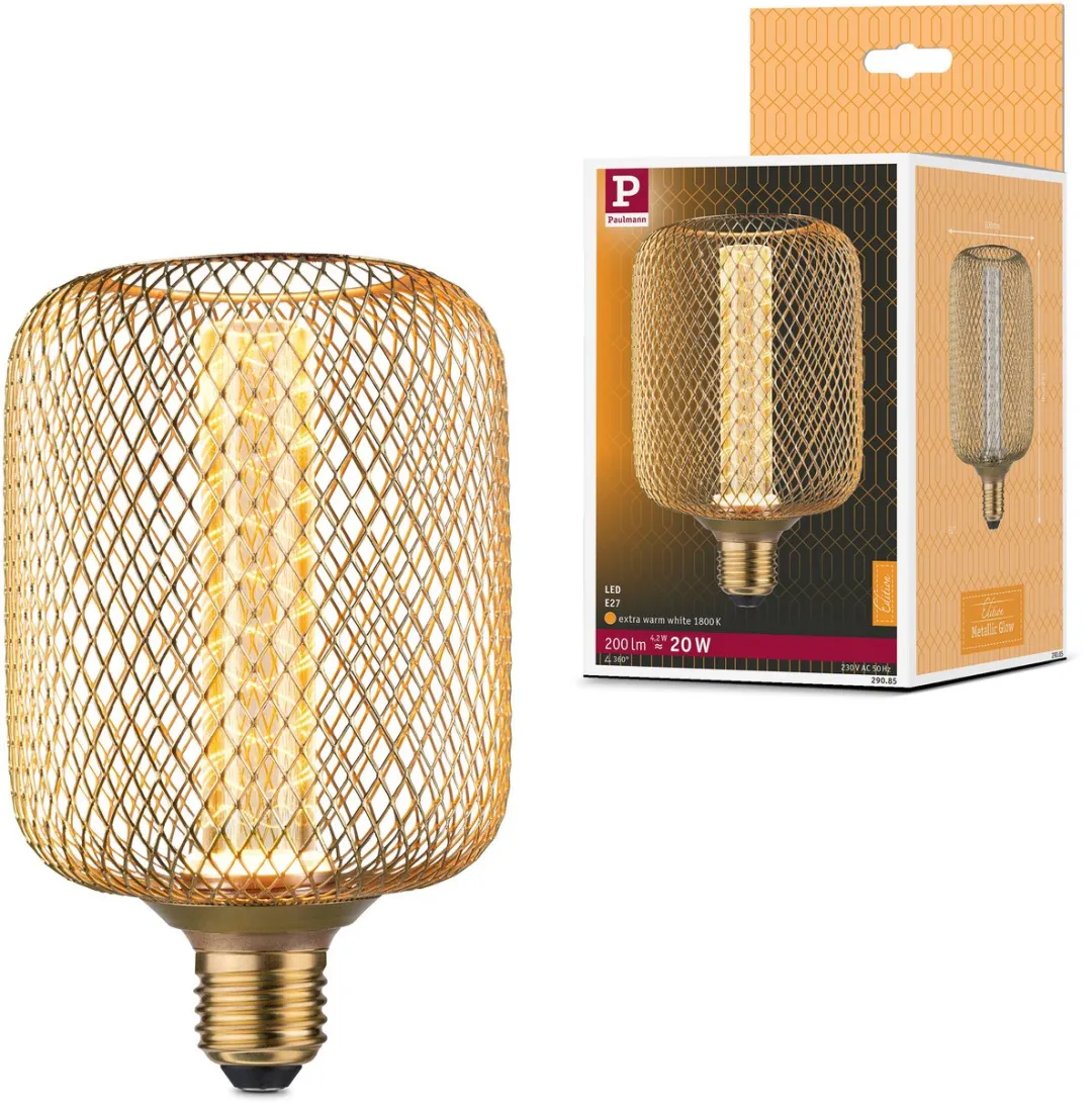 Paulmann Metallic Glow LED Ampoule E27 200lm 1800K
