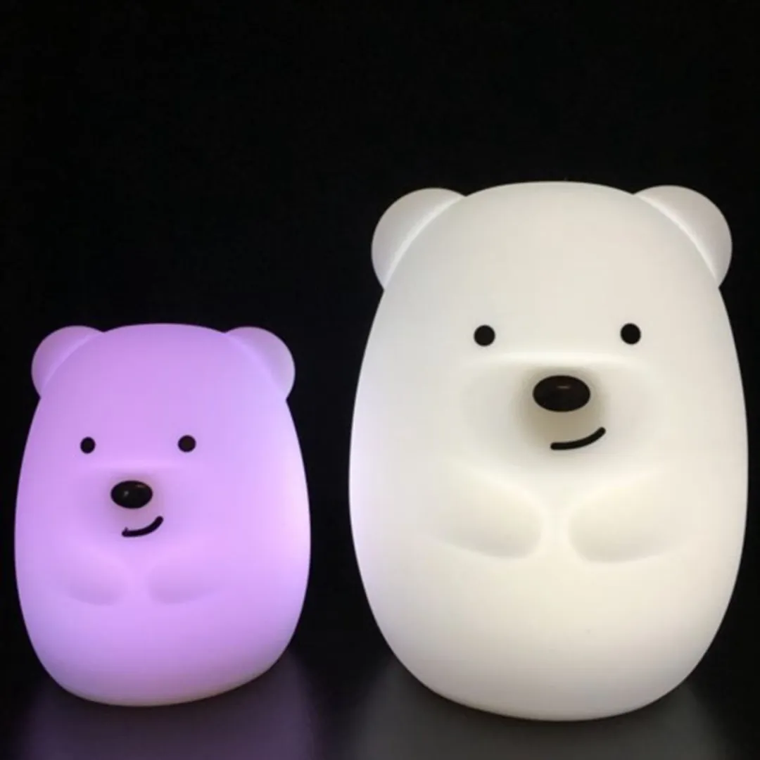 Simply for Kids Silicone Nachtlampje Beer - RGBW