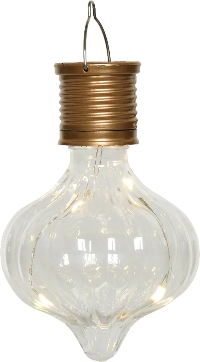 Lumineo Solar Hanglamp Marrakech LED - 10 Stuks - Ø8xH12cm - Transparant