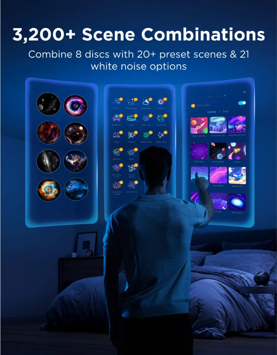 Govee Galaxy Light Projector 2 Pro - 2 Lichtpunten Zwart - afbeelding 6 van 6