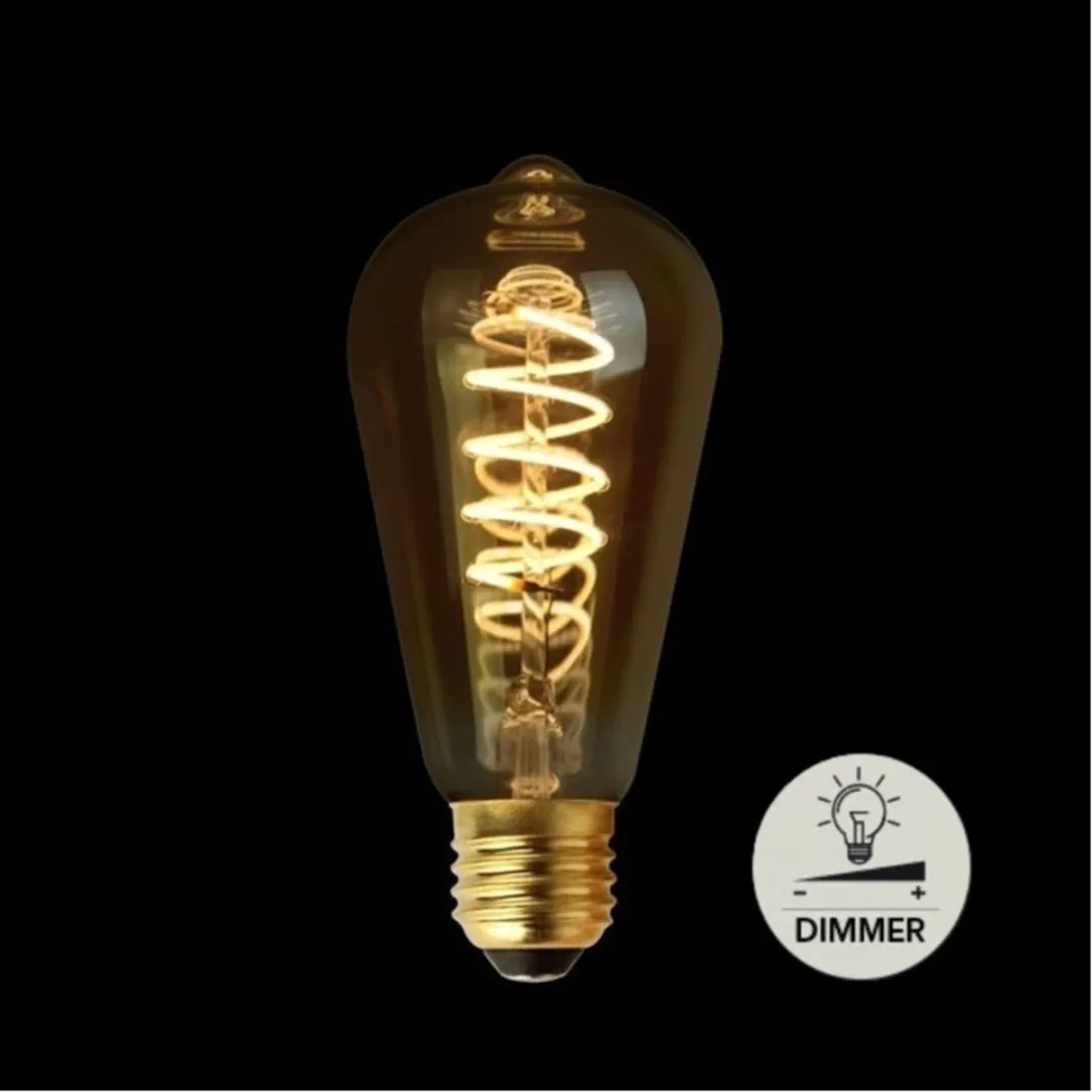 Anna's Collection LED Retro Gloeilamp 3200K - 145x64mm - Amber