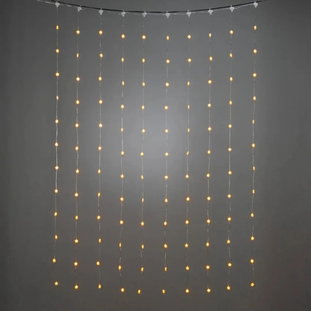 Konstsmide Lichtgordijn Sterren 120 LED - Koel wit - afbeelding 3 van 5