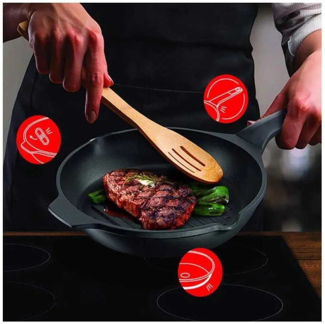 Tefal Robusto Grillpan Ø26cm - Inductie - Non-Stick - Zwart