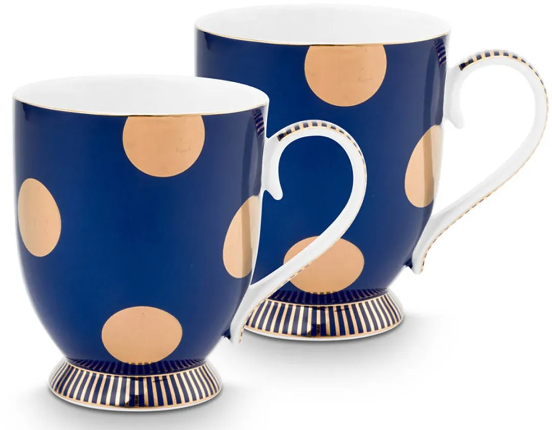 Set of 2 Mugs Large Dot Delight