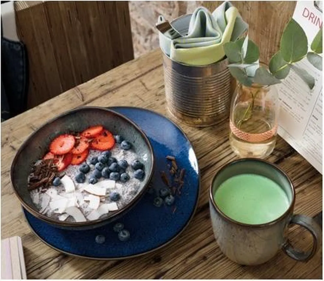 Villeroy & Boch Lave Gris Schaal Plat 28cm - Grijs/Groen
