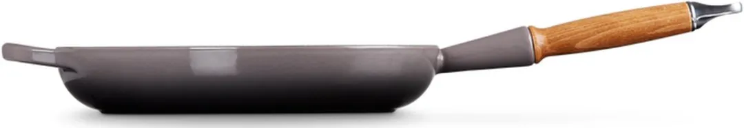 Koekenpan Signature 28 Cm in Geëmailleerd Gietijzer met Houten Handvat Flint