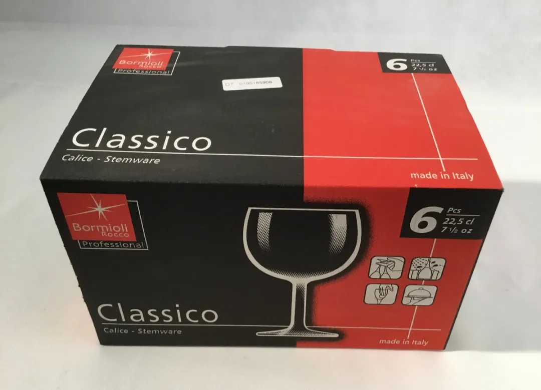 Bormioli Rocco Classico Wijnglazen 6 Stuks - 22,5cl