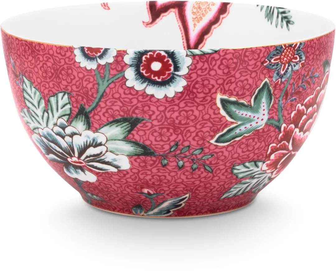 Bowl Flower Festival Dark Pink 15cm
