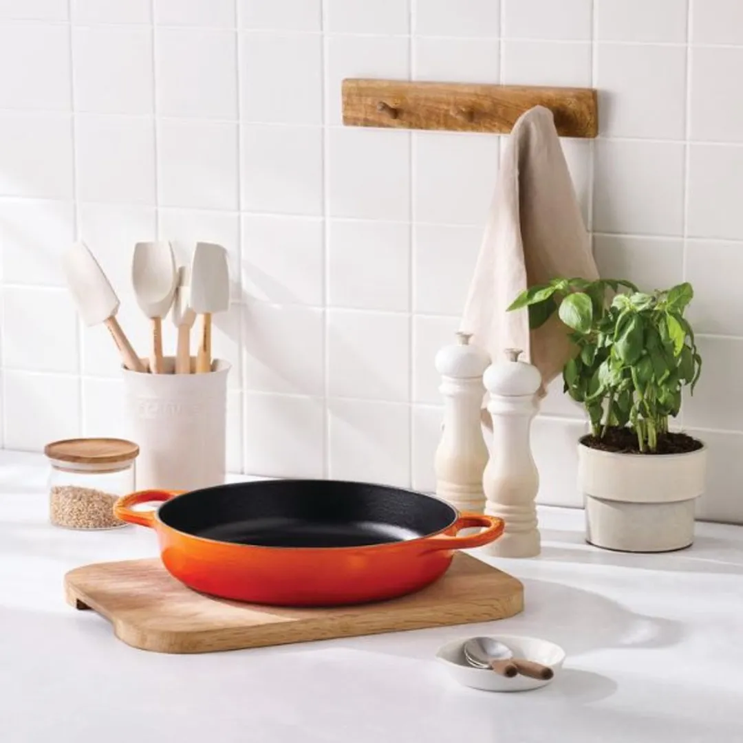 Le Creuset Gietijzeren Pan 28cm - 3,2L - Vulkanisch oranje