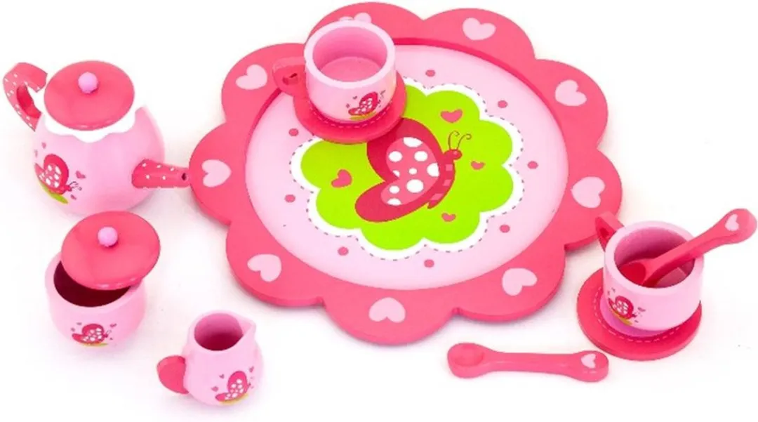 Vigatoys Theeservies Roze - 2 Personen