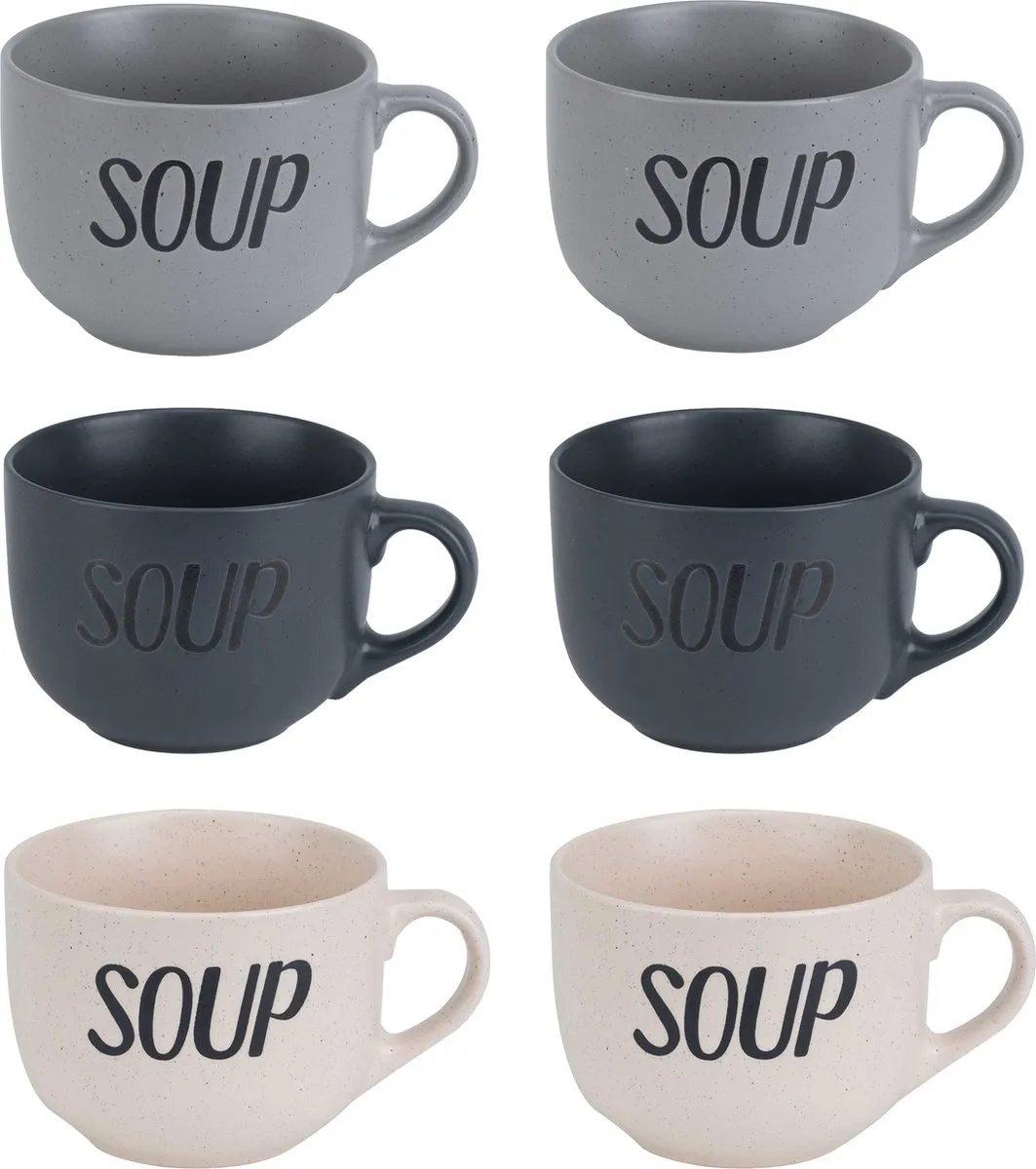 Cosy&Trendy Soepkommen Set 6 Stuks