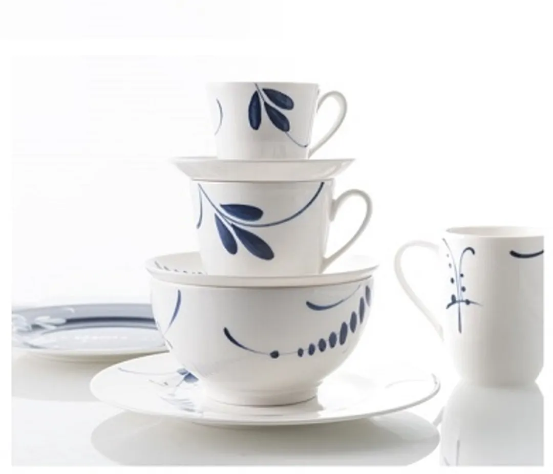 Villeroy & Boch Vieux Luxembourg Brindille Koffiekop 200ml - Blauw