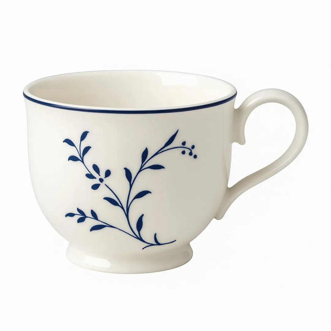 Villeroy & Boch Vieux Luxembourg Brindille Koffiekop 200ml - Blauw - afbeelding 6 van 6