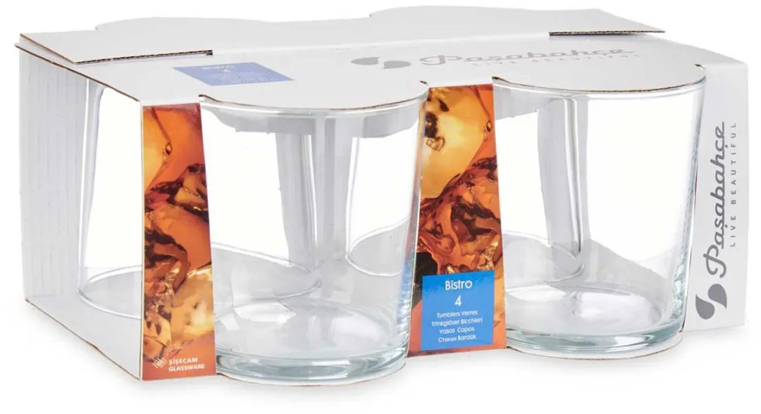 Pasabahce Bistro Drinkglazen - 12 Stuks - 380ml