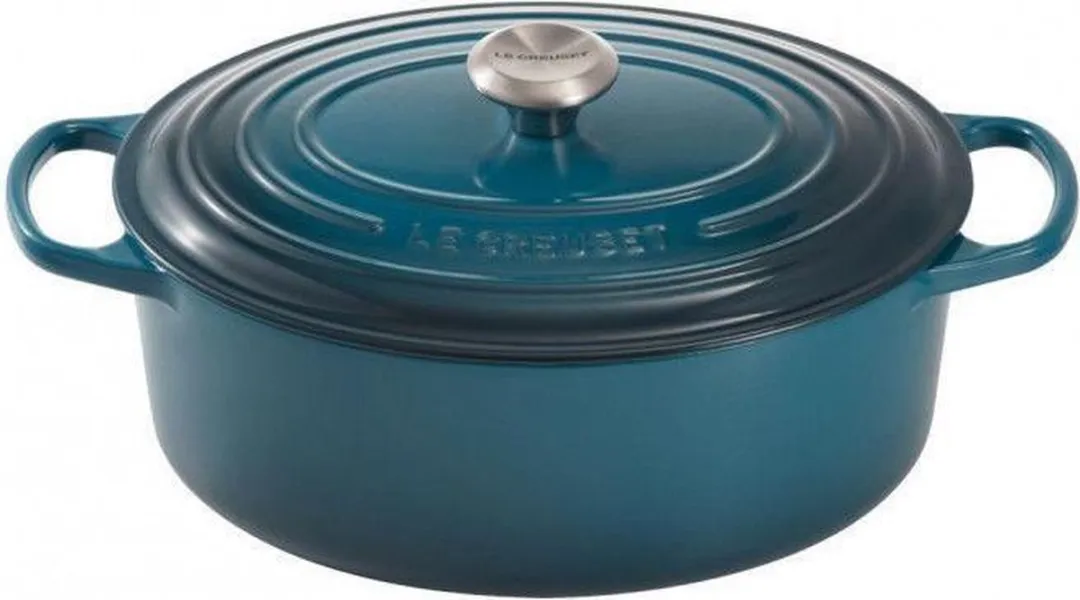 Le Creuset Braadpan Signature Ovaal Deep Teal 29cm
