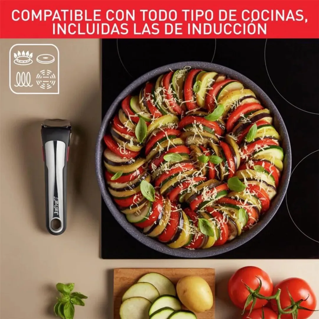 Tefal Ingenio L7669353 Multifunctionele Pan - 28cm - Zwart