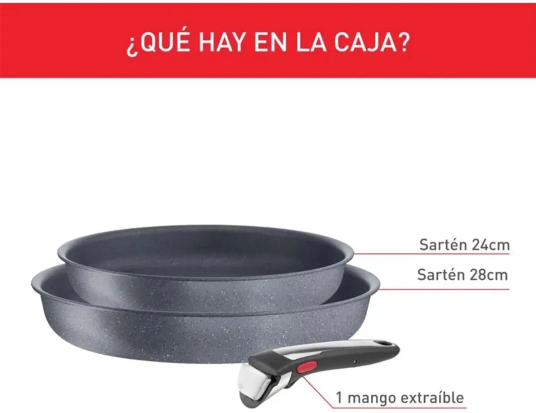 Tefal Ingenio L7669353 Multifunctionele Pan - 28cm - Zwart