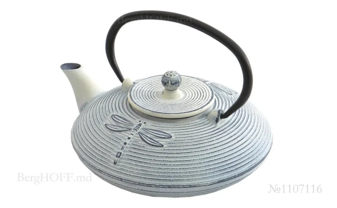 BergHOFF Gietijzeren Theepot 0.8L - Wit - afbeelding 2 van 5