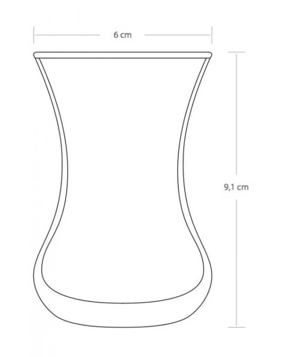Pasabahce Ince Belli Glazen - 6 Stuks - 0.13L - Irish Coffee