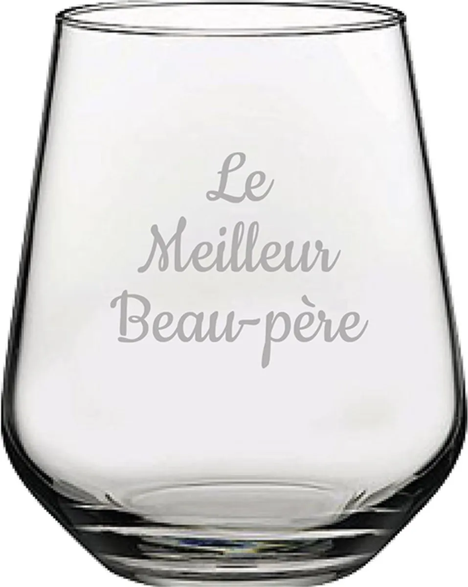Pasabahce Drinkglas Gegraveerd Le Meilleur Beau-père