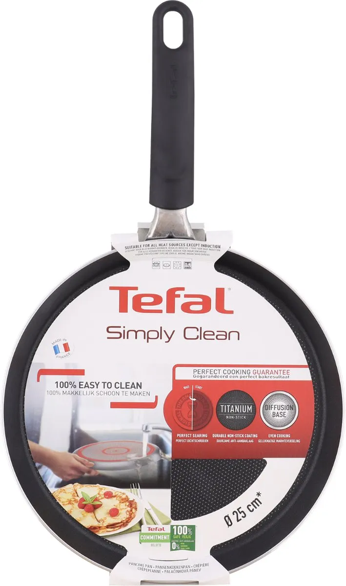 Tefal Crêpepan 25cm - Zwart