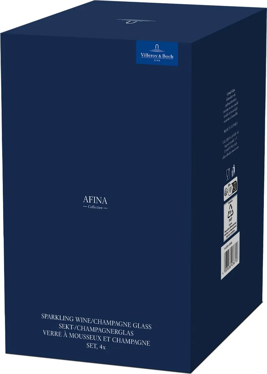 Villeroy & Boch Afina Champagnerglazen Set 4 Stuks - 120ml