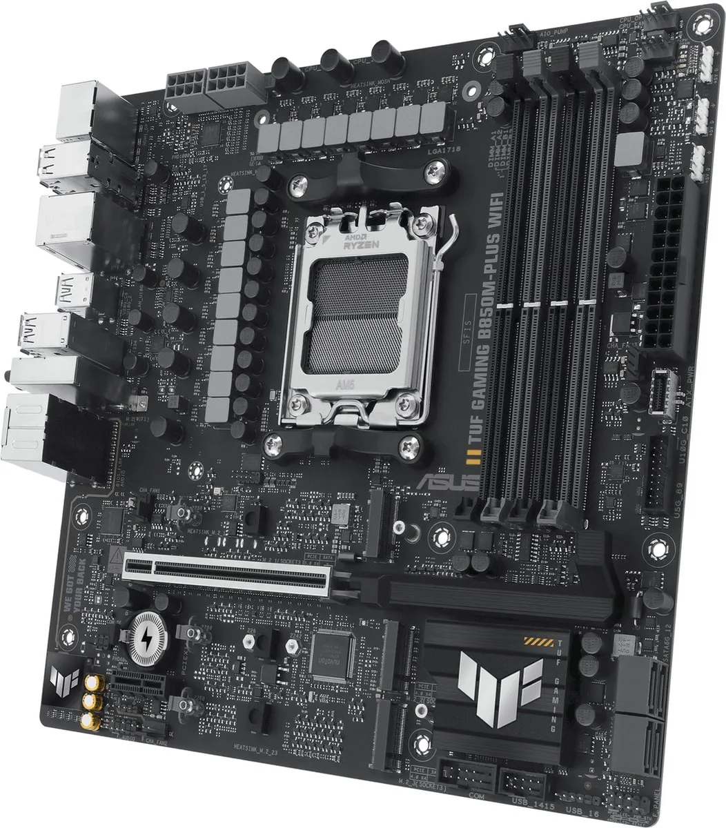 ASUS TUF GAMING B850M-PLUS WIFI AM5 B850 Micro-ATX - 90MB1IY0-M0EAY0 - afbeelding 6 van 6