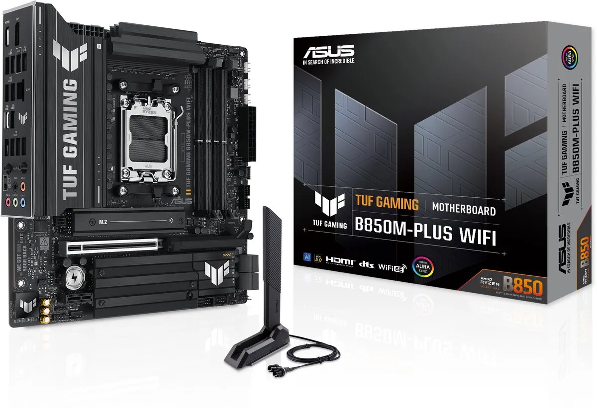 ASUS TUF GAMING B850M-PLUS WIFI AM5 B850 Micro-ATX - 90MB1IY0-M0EAY0