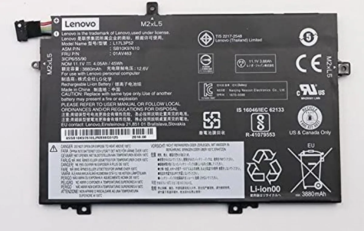 Lenovo Accu 3980mAh 5B10W13896 - 3000mAh - 45W - afbeelding 6 van 6