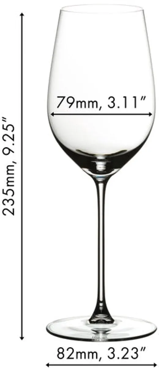 Riedel Wijnglazenset - Witte Wijnglazen - Veritas - Riesling - 400 ml - 4 Stuks