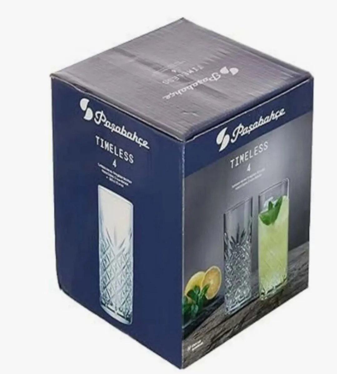 Pasabahce Barok Drinkglazen 450ml - 4 Stuks - Transparant