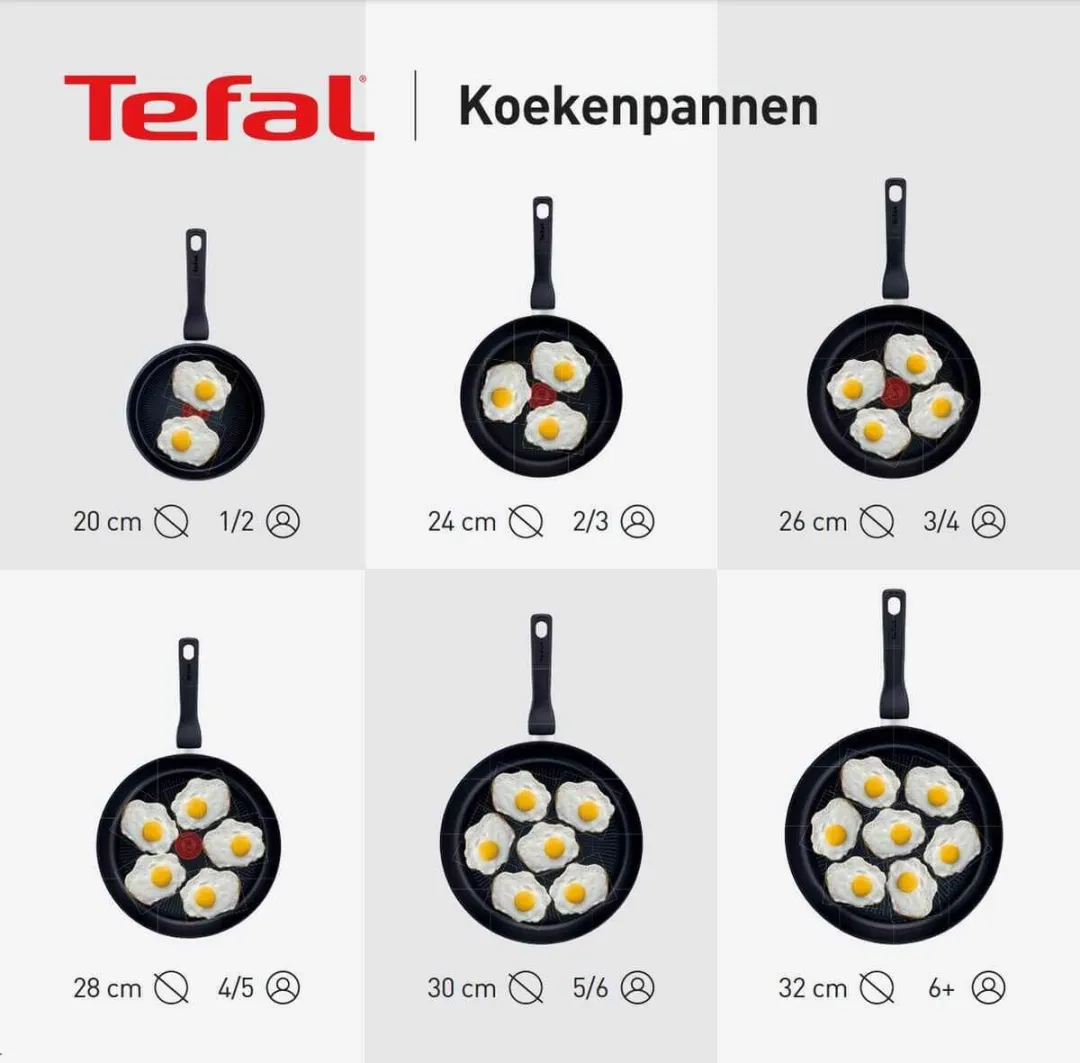 Tefal Excellence Koekenpan 24cm - Inductie - Zwart