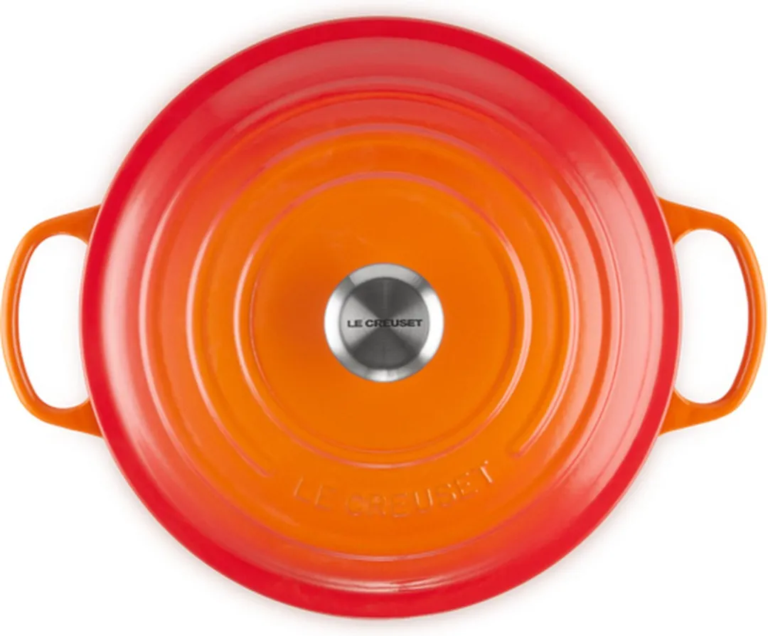 Le Creuset Signature Braad-/Stoofpan 28cm - Oranje Rood