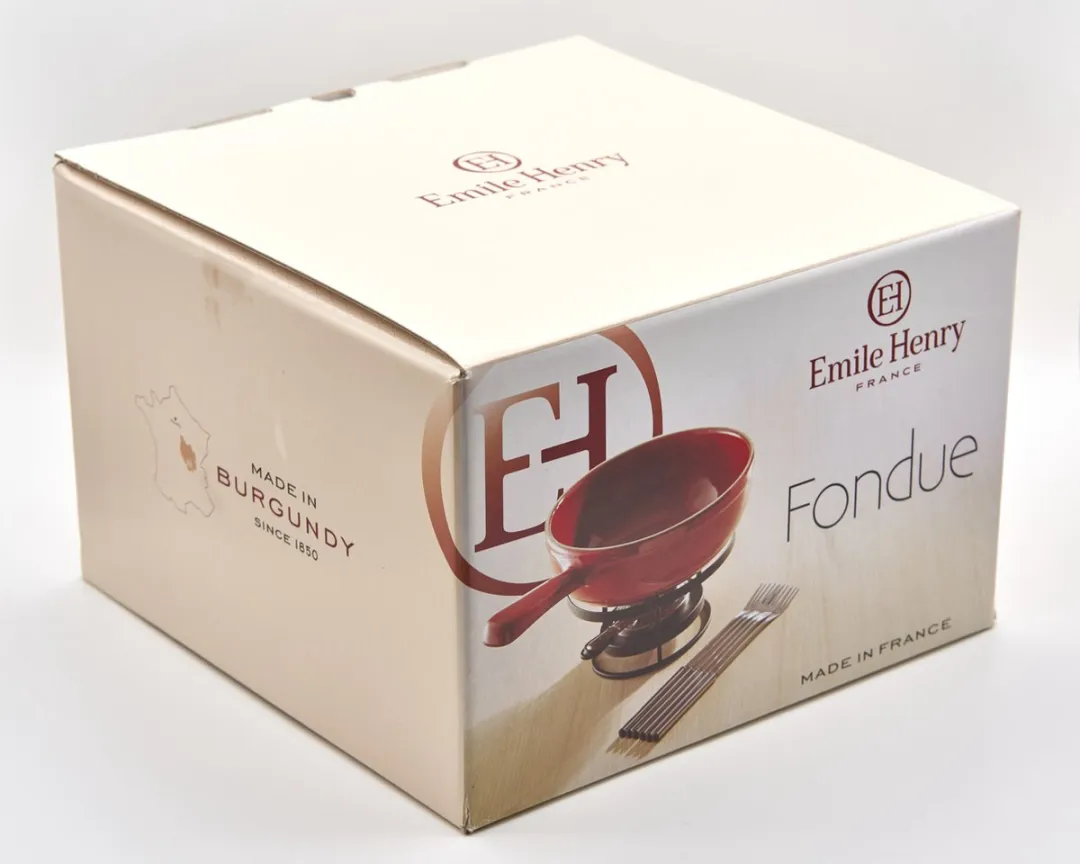 Emile Henry Fondue Set Met 6 Fonduevorken - Fonduepan
