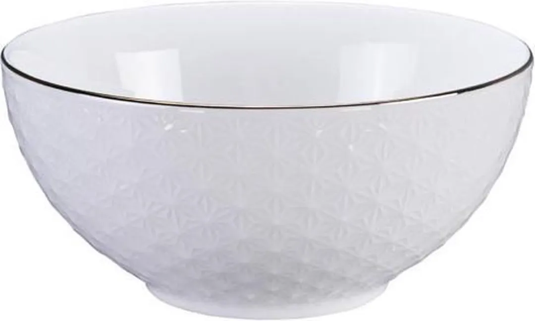 Tokyo Design Studio Nippon White Gold Rim Kom 15x7cm 550ml