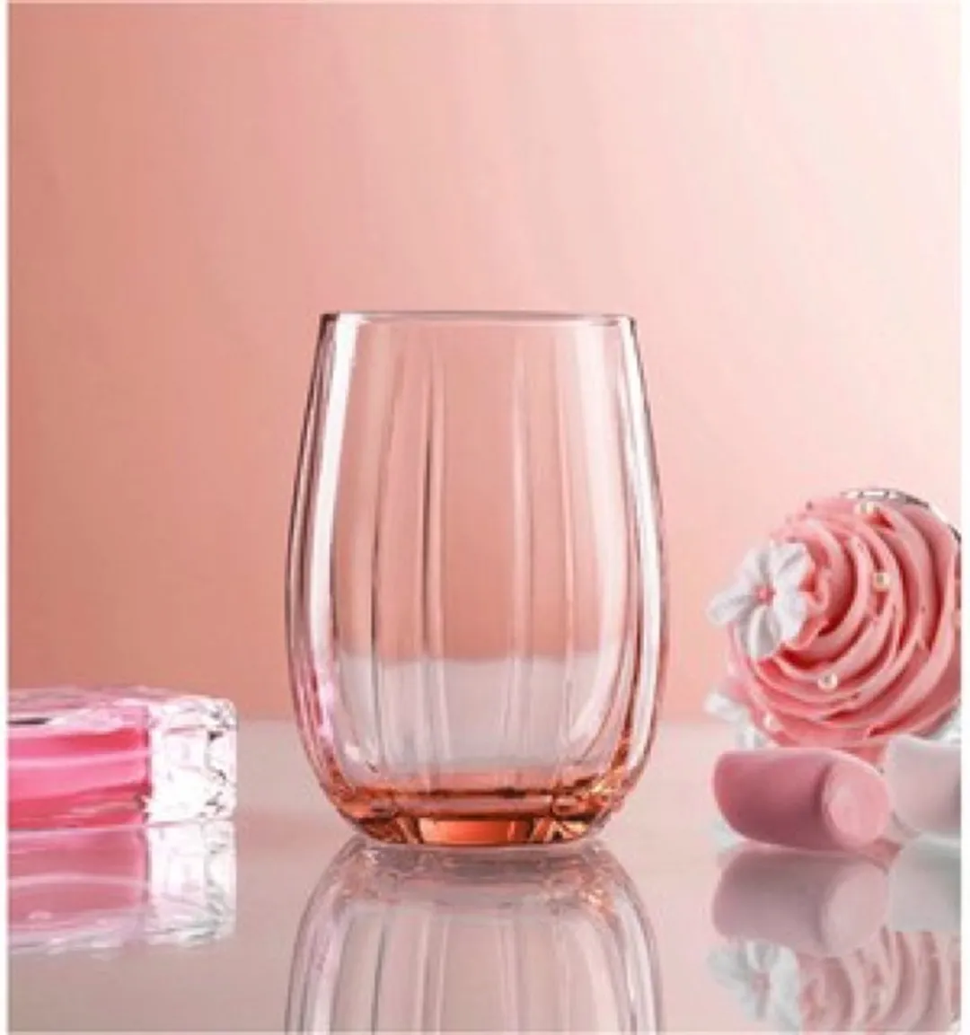 Pasabahce Linka Roze Waterglazen - 380ml - 3 Stuks