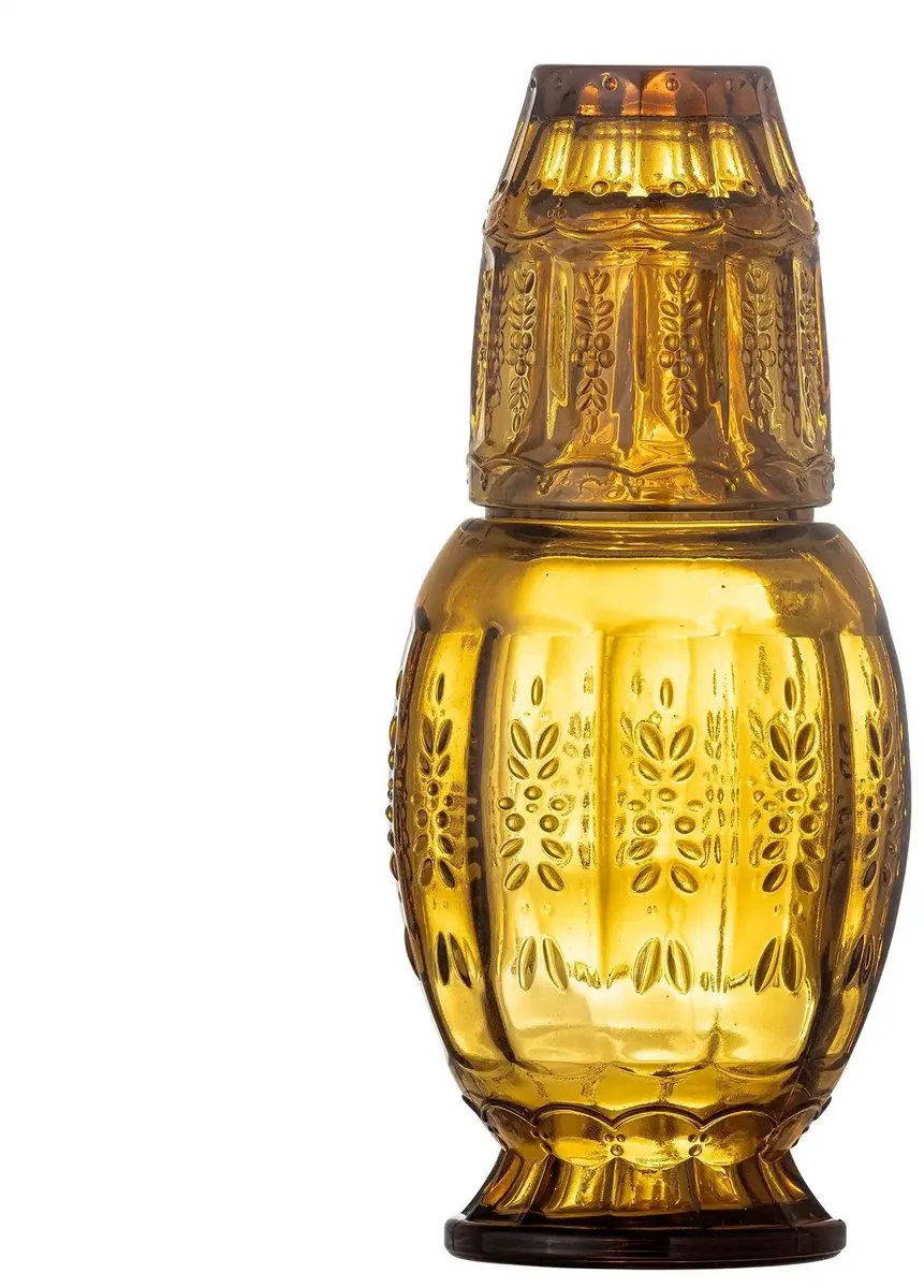 Bloomingville Theon Karafset Glas - 1,1L - Bruin