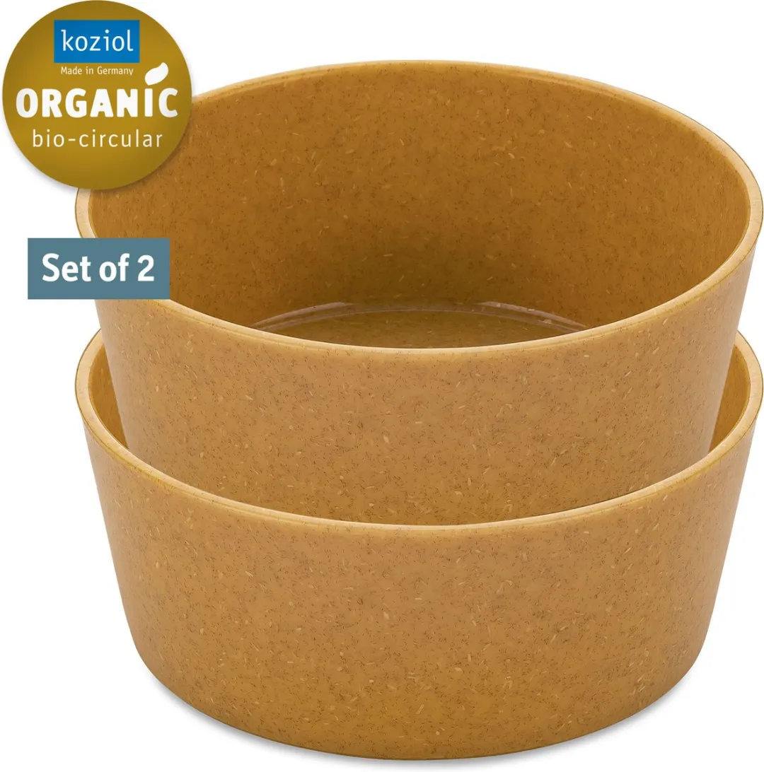Koziol Connect Bowl Kommen Set 2 Stuks - Bruin