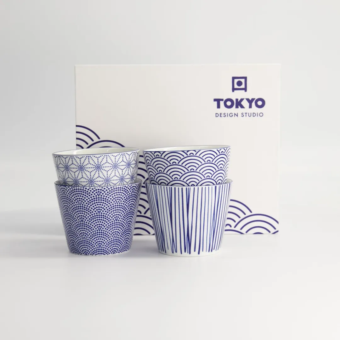 Tokyo Design Studio Nippon Blue Koffiekopjes 180ml