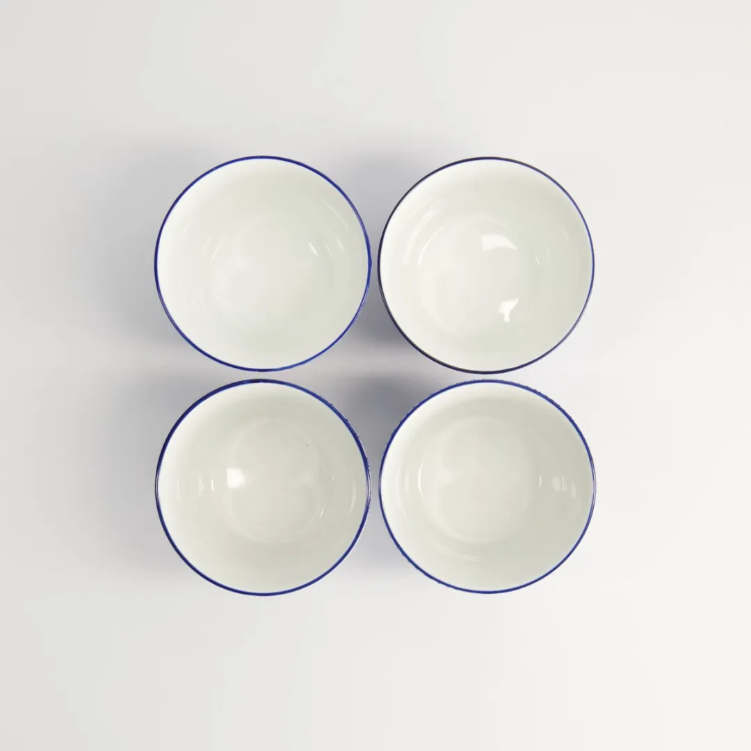 Tokyo Design Studio Nippon Blue Koffiekopjes 180ml - 4 Stuks