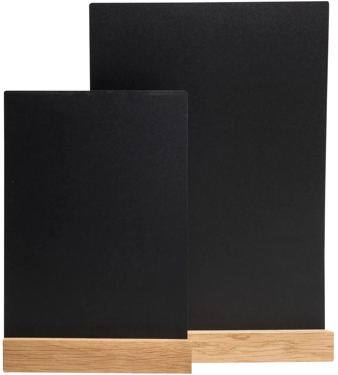 Exacompta 20x Verticale infostandaard in kunstlei met houten voet A5 - Zwart - 85240D