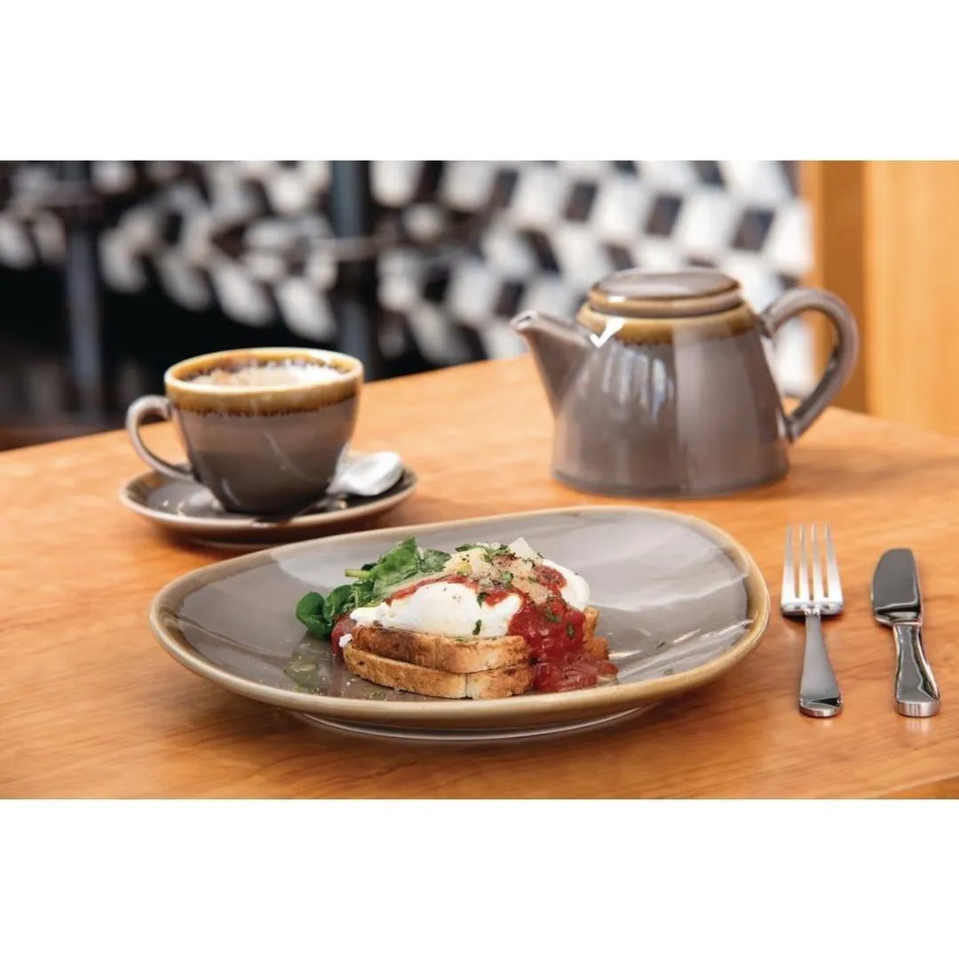 Olympia HC391 Cappuccinoschotels - 6 Stuks - 14cm Grijs