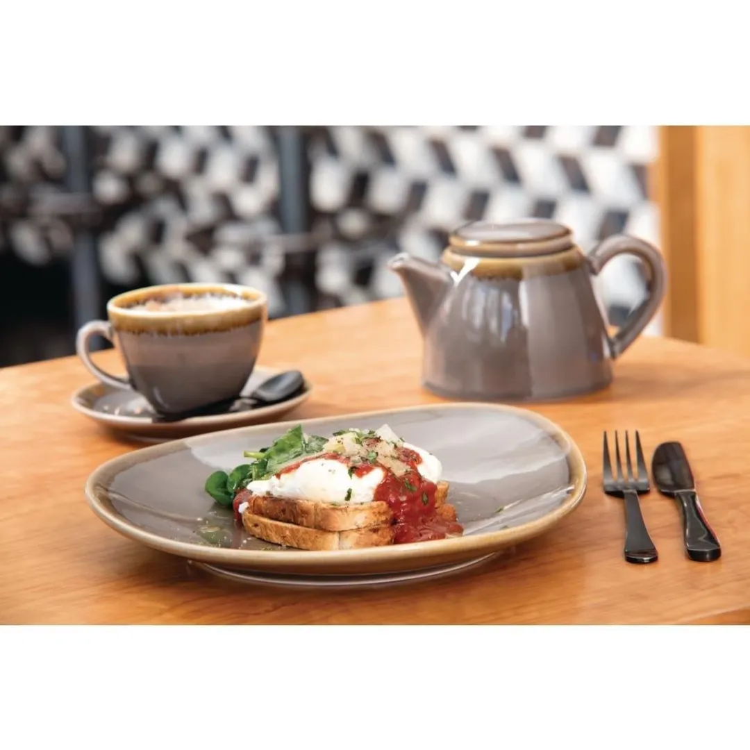 Olympia HC391 Cappuccinoschotels - 6 Stuks - 14cm Grijs