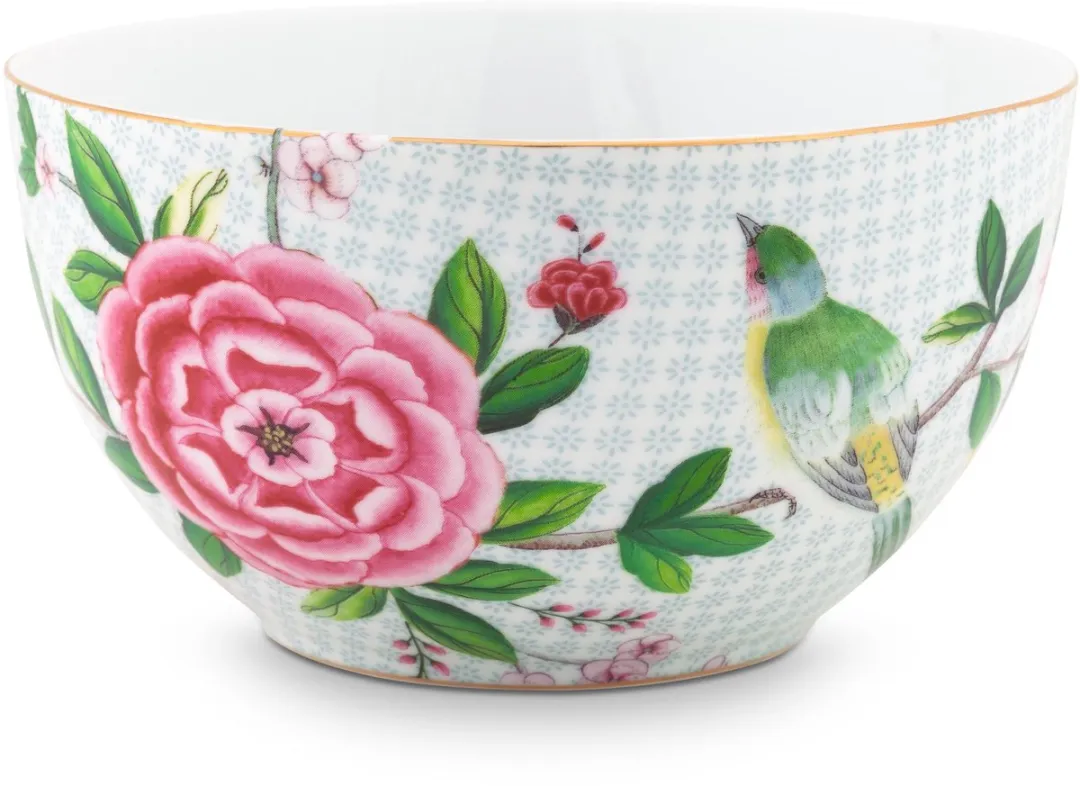 Pip Studio Blushing Birds Bowl Wit 15cm