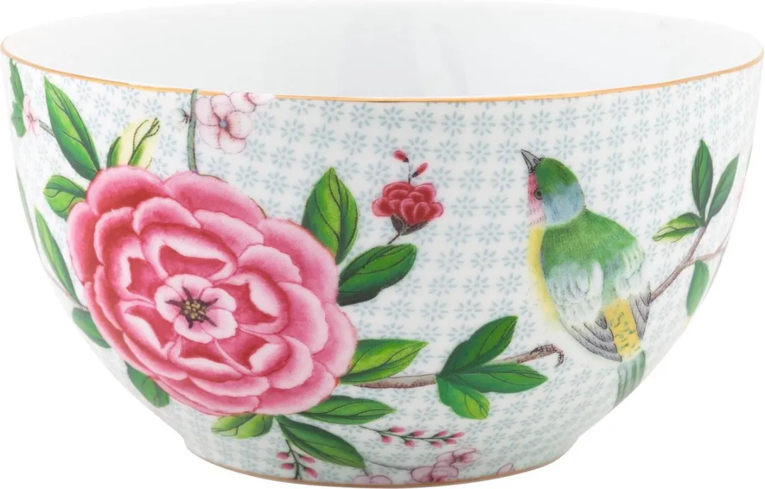 Pip Studio Blushing Birds Bowl Wit 15cm