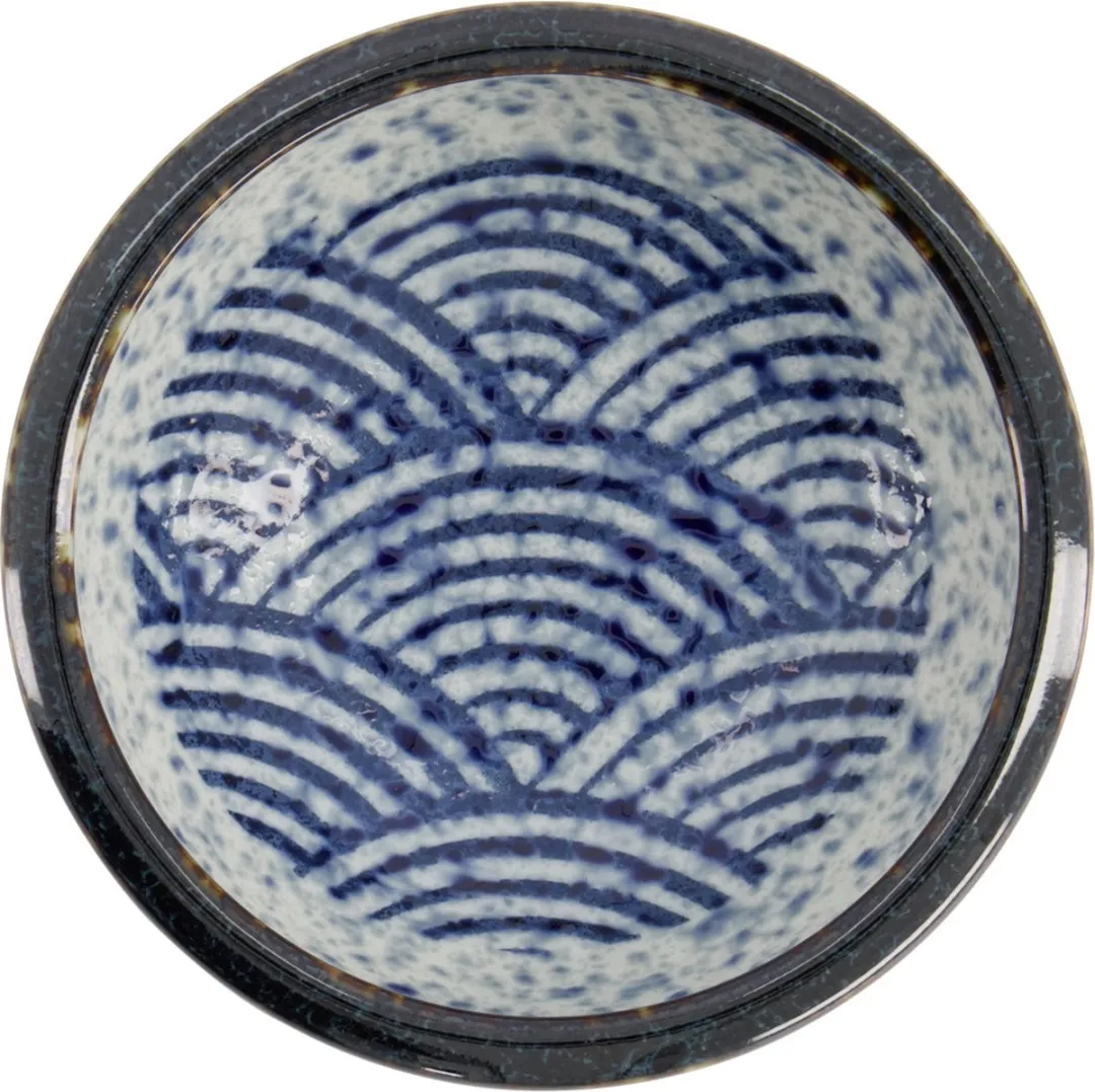 Tokyo Design Studio Aisai Seigaiha Kom 320ml - Blauw