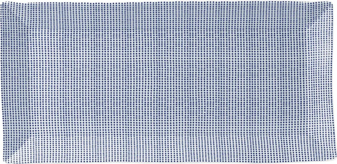 Royal Doulton Pacific Dot Cakeschaal - Serveerschaaltje - Rechthoek - Wit / Blauw - 1 Stuk