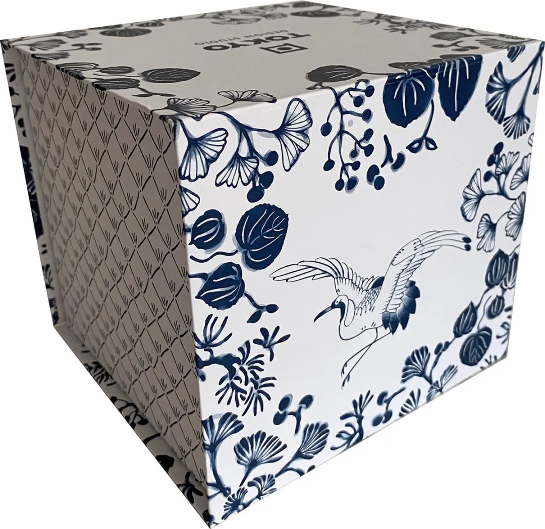 Tokyo Design Studio Flora Japonica Theeset 4-delig - 0.6L - Wit/Donkerblauw