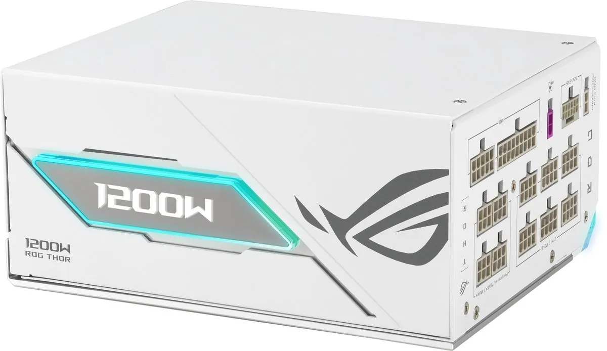 ASUS ROG THOR 1200P3 1200W Gaming Voeding - Wit